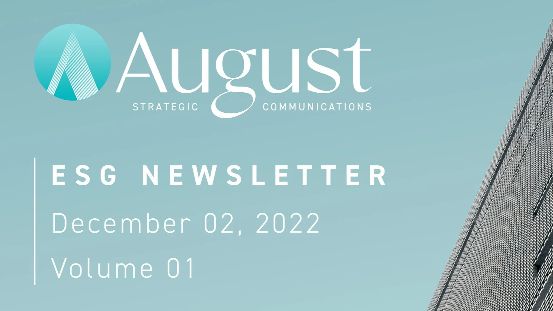 ESG Newsletter | Volume 01